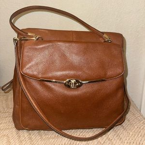 Coach bag brown leather